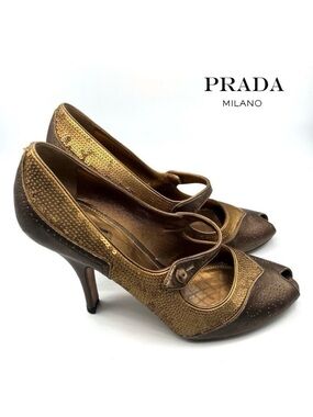 PRADA Vintage Mary Jane Heels ✨

Size 38.5 EU | Made in Italy | Authentic Luxury